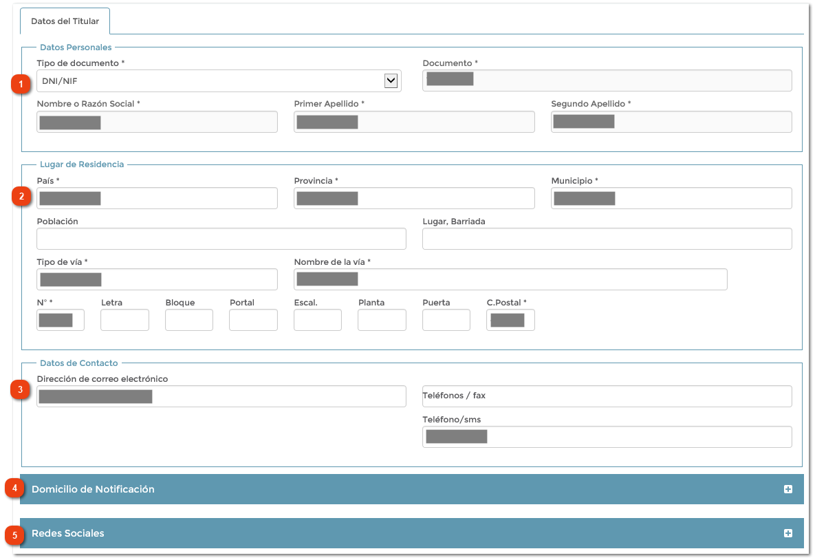 2.1.8.1. Datos del titular